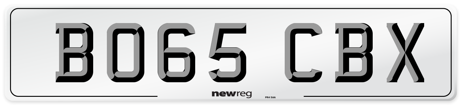 BO65 CBX Number Plate from New Reg